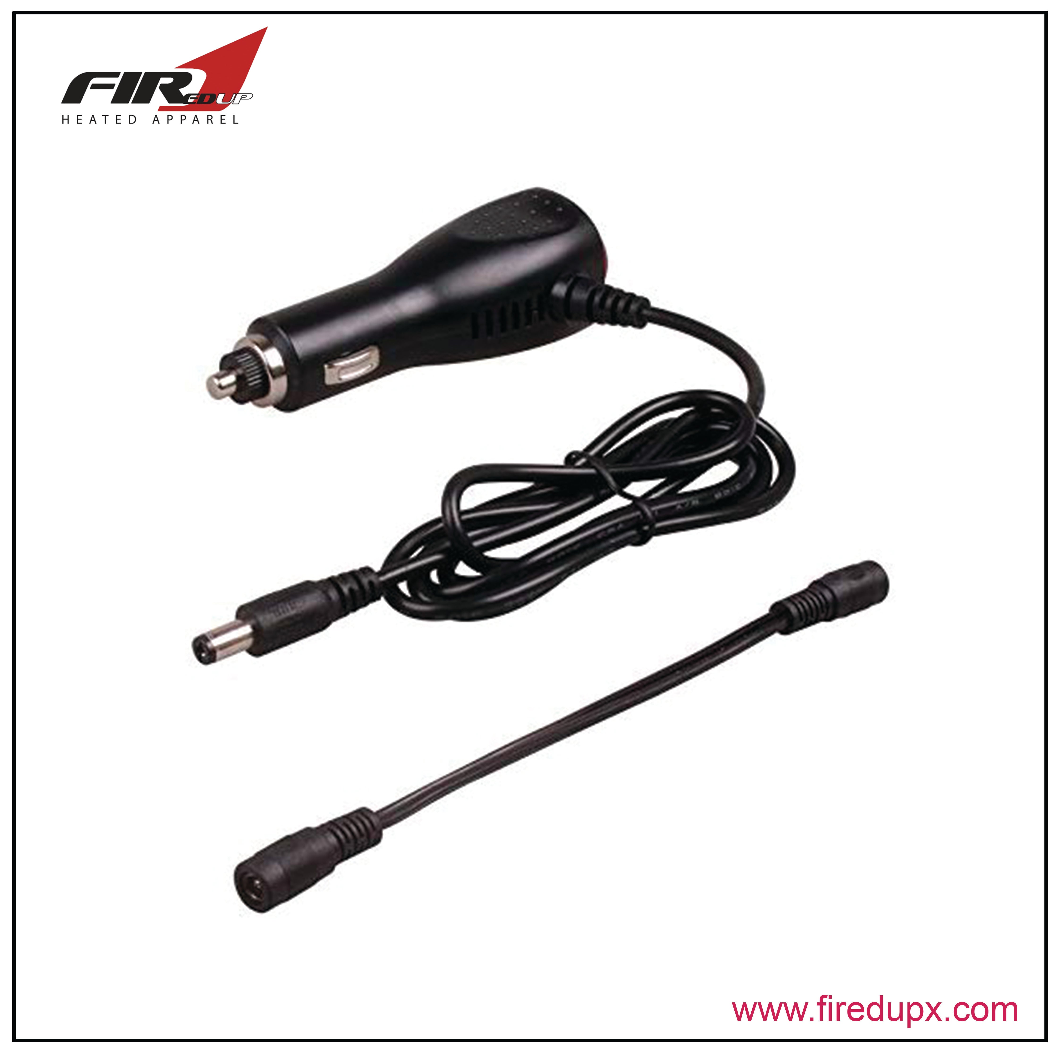 Car/Motorcycle Light Power Supply 12V for Fired Up X Heated Vest